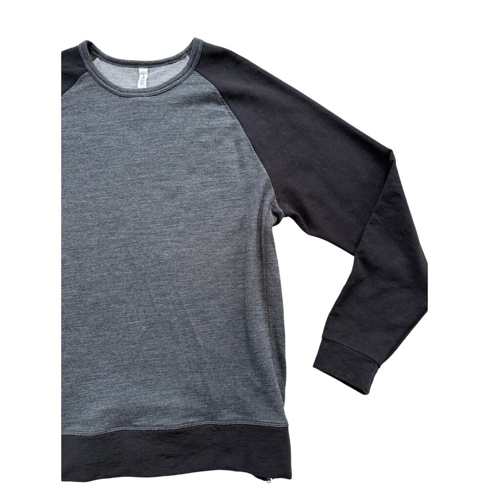 Lululemon Sweater Men's XL Raglan Merino Wool Back Zippers Gray